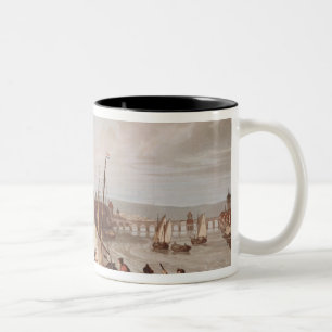 Ansicht von Frankfurt, 1814 Zweifarbige Tasse