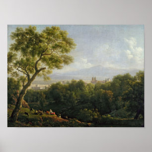 Ansicht von Frascati Poster