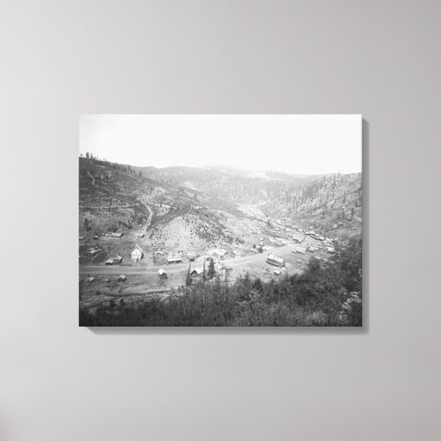 Ansicht von Galena, South-Dakota-Foto Leinwanddruck (Vorderseite)