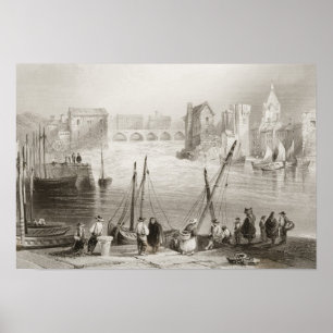 Ansicht von Galway vom Claddagh Poster