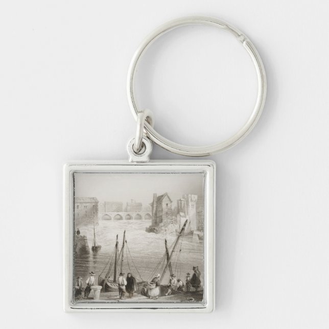 Ansicht von Galway vom Claddagh Schlüsselanhänger (Vorne)