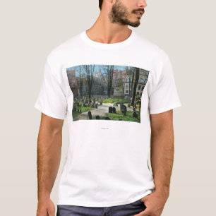 Ansicht von Grabstein Bens Franklins T-Shirt