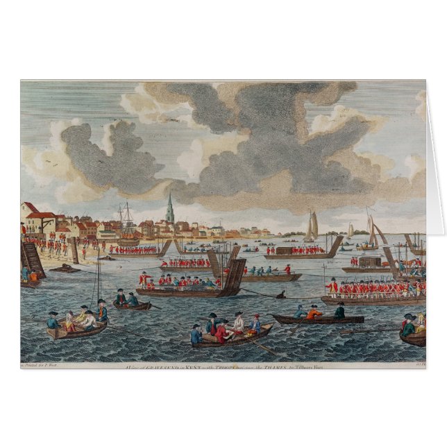 Ansicht von Gravesend mit Truppen (Vorderseite (Horizontal))