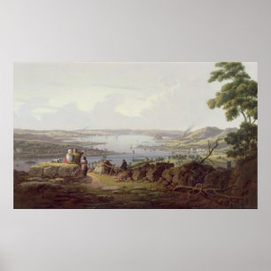 Ansicht von Greenock, Schottland Poster