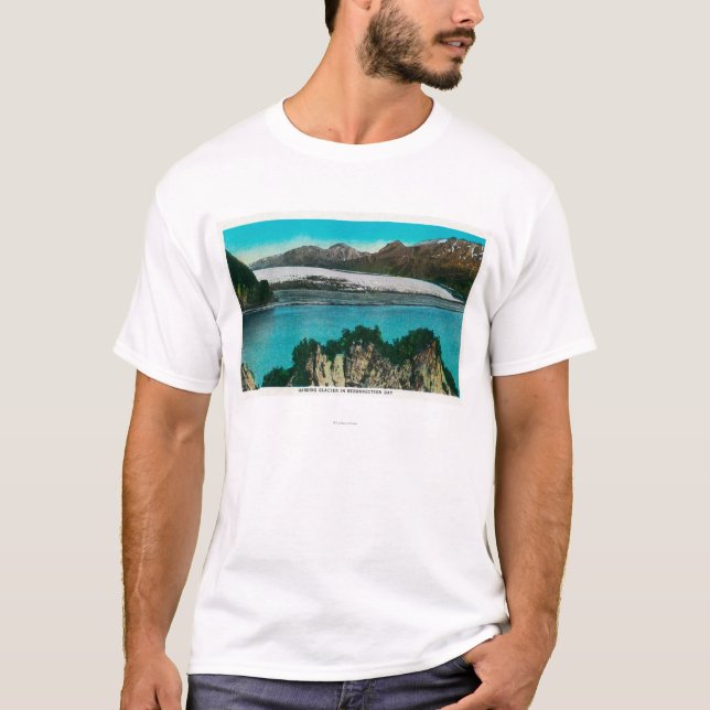Ansicht von Harding-Gletscher in der T-Shirt (Vorderseite)