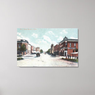 Ansicht von HauptStreetDavison, MI Leinwanddruck
