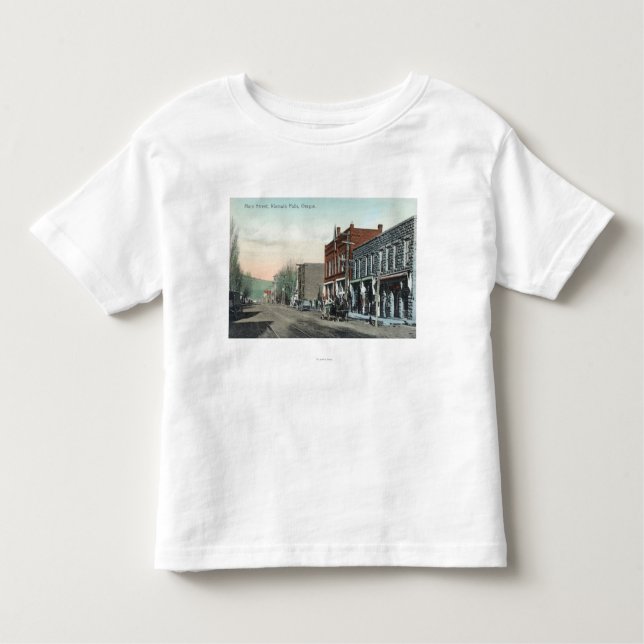Ansicht von HauptStreetKlamath Fällen ODER Kleinkind T-shirt (Vorderseite)