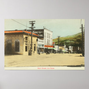 Ansicht von HauptStreetLos Gatos, CA 2 Poster