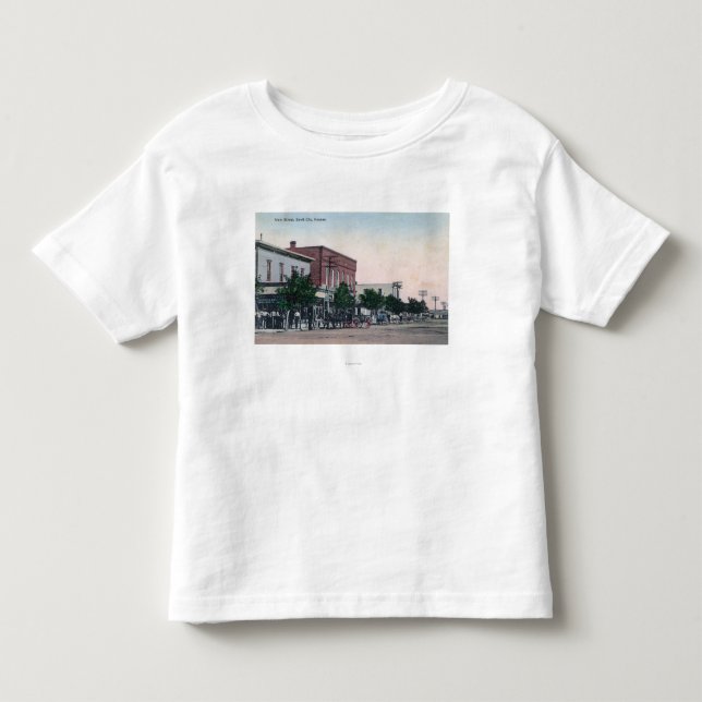Ansicht von HauptStreetScott Stadt, KS Kleinkind T-shirt (Vorderseite)