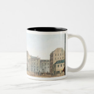 Ansicht von Heilig-Germain-l'Auxerrois, c.1802 Zweifarbige Tasse