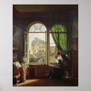 Ansicht von Heiliges-Eustache Kirche Poster