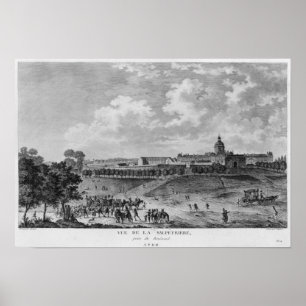 Ansicht von Hopital La Salpetriere Poster