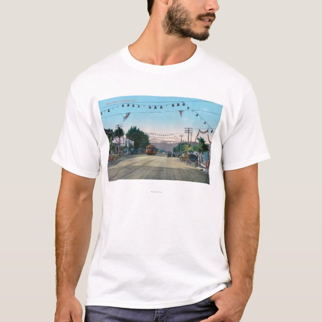 Ansicht von Idora Park von StreetOakland, CA T-Shirt (Vorderseite)