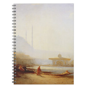 Ansicht von Istanbul, 1864 (Öl auf Leinwand) Notizblock