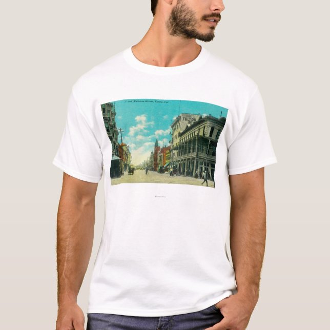 Ansicht von J und von Mariposa Straße T-Shirt (Vorderseite)