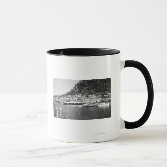 Ansicht von Ketchikan, Alaska Wasserfront Foto Tasse (Rechts)