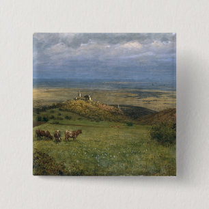 Ansicht von Kronberg in Taunus, Deutschland, 1879 Button