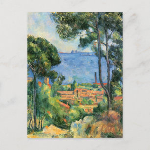 Ansicht von L’Estaque und dem If-Schloss von Cezan Postkarte