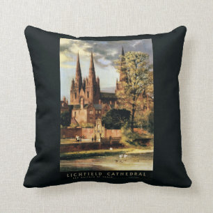 Ansicht von Lichfield Kathedrale Kissen