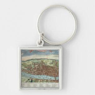 Ansicht von London, c.1560 Schlüsselanhänger