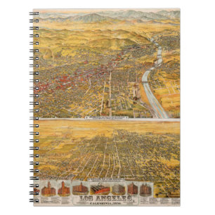 Ansicht von Los Angeles, 1894 Notizblock