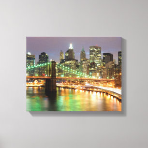 Ansicht von Lower Manhattan und von Leinwanddruck