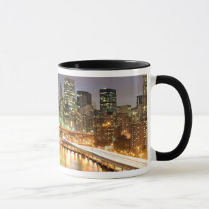 Ansicht von Lower Manhattan und von Tasse