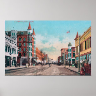 Ansicht von Main StreetBoise, ID Poster
