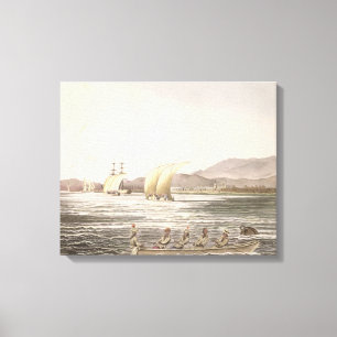Ansicht von Manila, Philippinen, 1826 Leinwanddruck