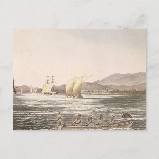 Ansicht von Manila, Philippinen, 1826 Postkarte (Vorderseite)