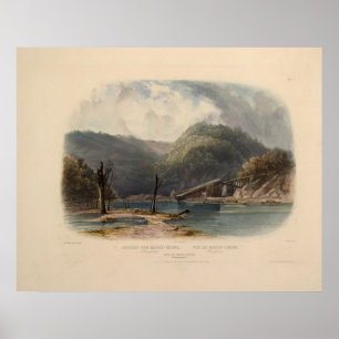 Ansicht von Mauch-Chunk Pennsylvania von Karl Bodm Poster