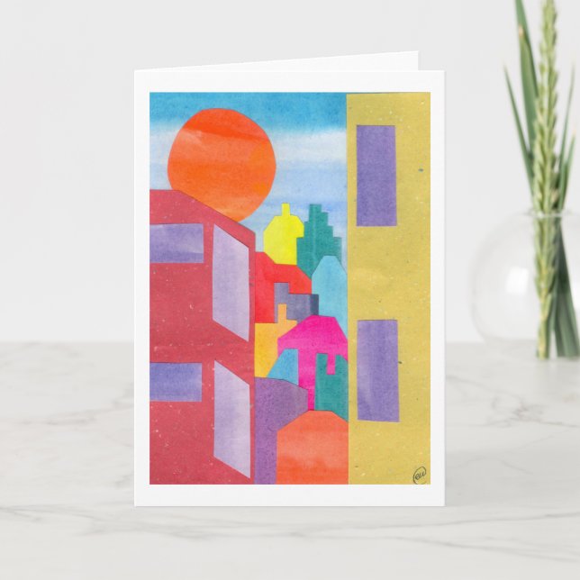 Ansicht von meinem Fenster Karte (Vorderseite)