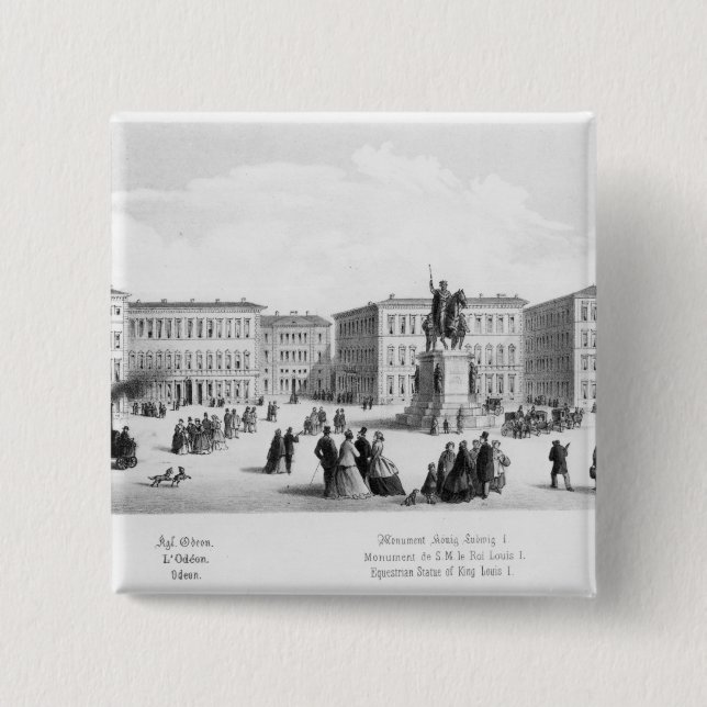 Ansicht von München, 1869 Button (Vorderseite)