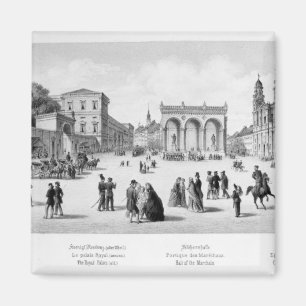 Ansicht von München, 1869 Magnet