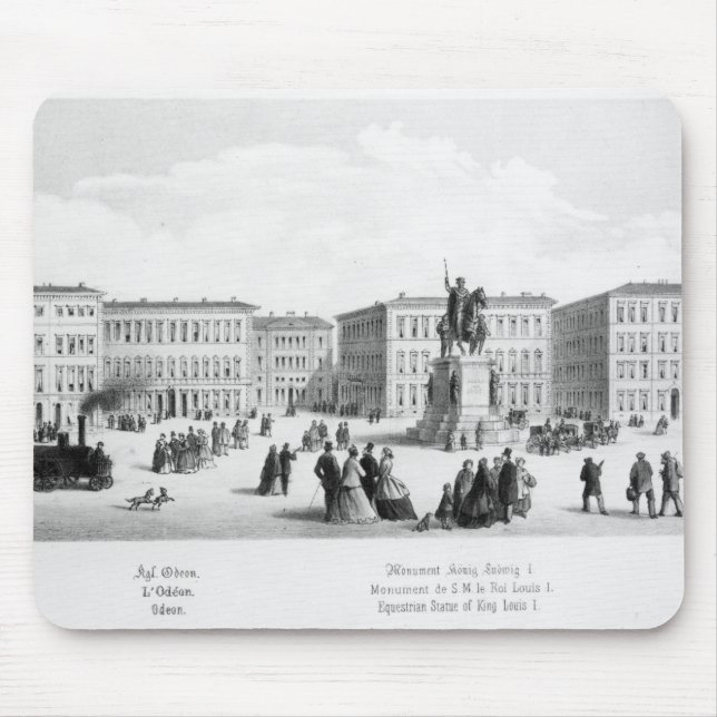 Ansicht von München, 1869 Mousepad (Vorne)