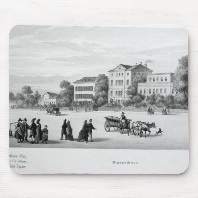 Ansicht von München, 1869 Mousepad (Vorne)