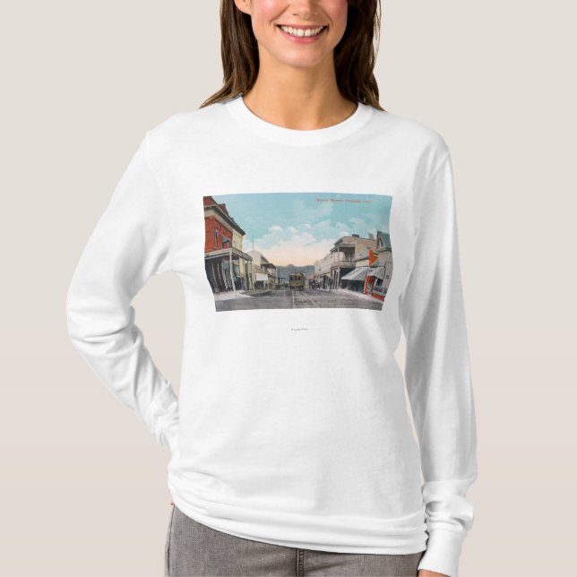 Ansicht von Myers StreetOroville, CA T-Shirt (Vorderseite)