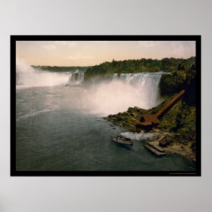 Ansicht von Niagara Falls 1898 Poster