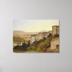 Ansicht von Olevano, 1821-24 Leinwanddruck