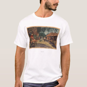 Ansicht von Olvera-St. (El Paso De Los Angeles) T-Shirt