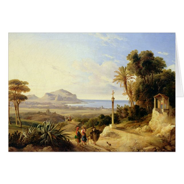 Ansicht von Palermo, 1840 (Vorderseite (Horizontal))