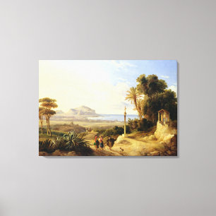 Ansicht von Palermo, 1840 Leinwanddruck