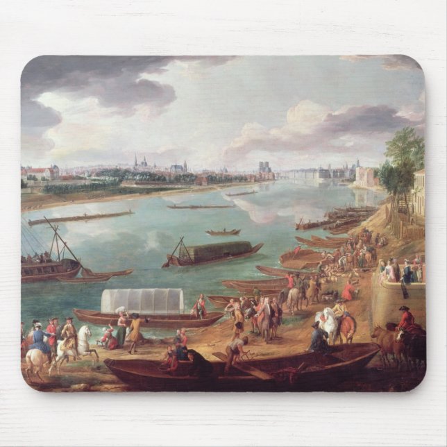 Ansicht von Paris von Quai de la Rapee Mousepad (Vorne)