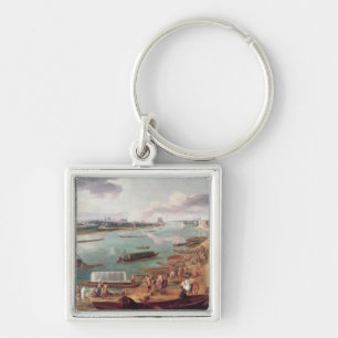 Ansicht von Paris von Quai de la Rapee Schlüsselanhänger