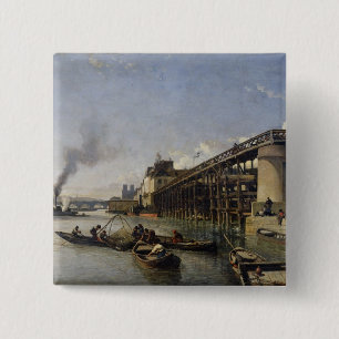 Ansicht von Paris, von Seine oder von l'Estacade, Button