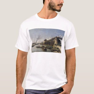 Ansicht von Paris, von Seine oder von l'Estacade, T-Shirt