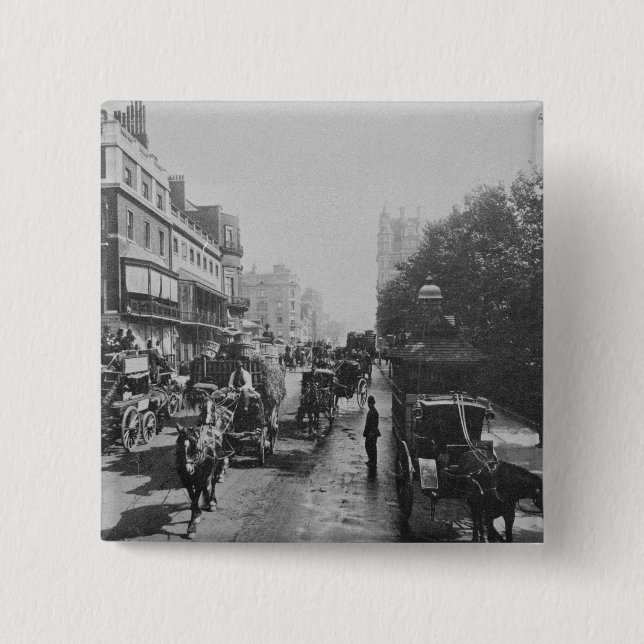 Ansicht von Piccadilly, c.1900 Button (Vorderseite)