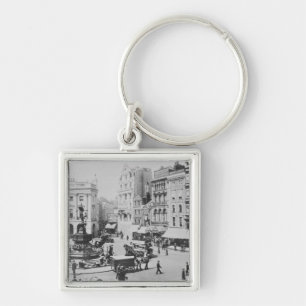 Ansicht von Piccadilly Zirkus, C. 1900 Schlüsselanhänger