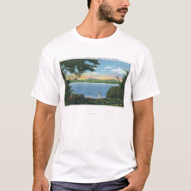Ansicht von Pontoosuc See T-Shirt (Vorderseite)