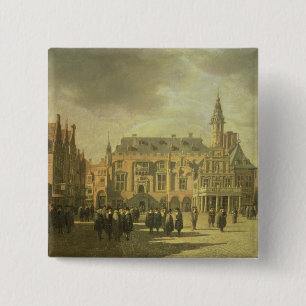 Ansicht von Rathaus im Marktplatz von Haar Button